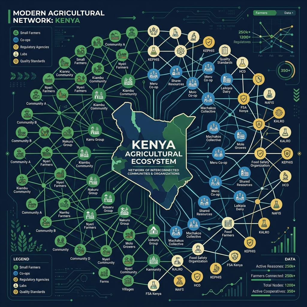 Kenya Stakeholder Network Mapping Graphic